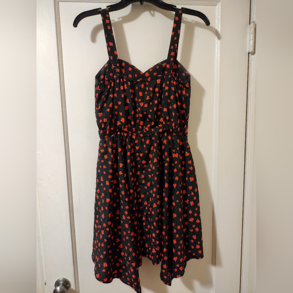 Bar III cherry dress, size XS